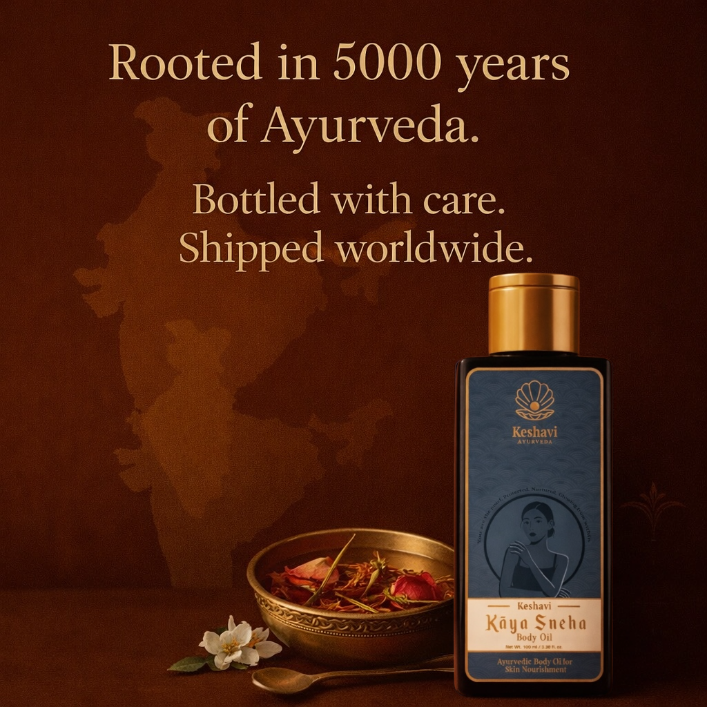 Kaya sneha — A deeply nourishing body oil for dry, dehydrated, and dull skin