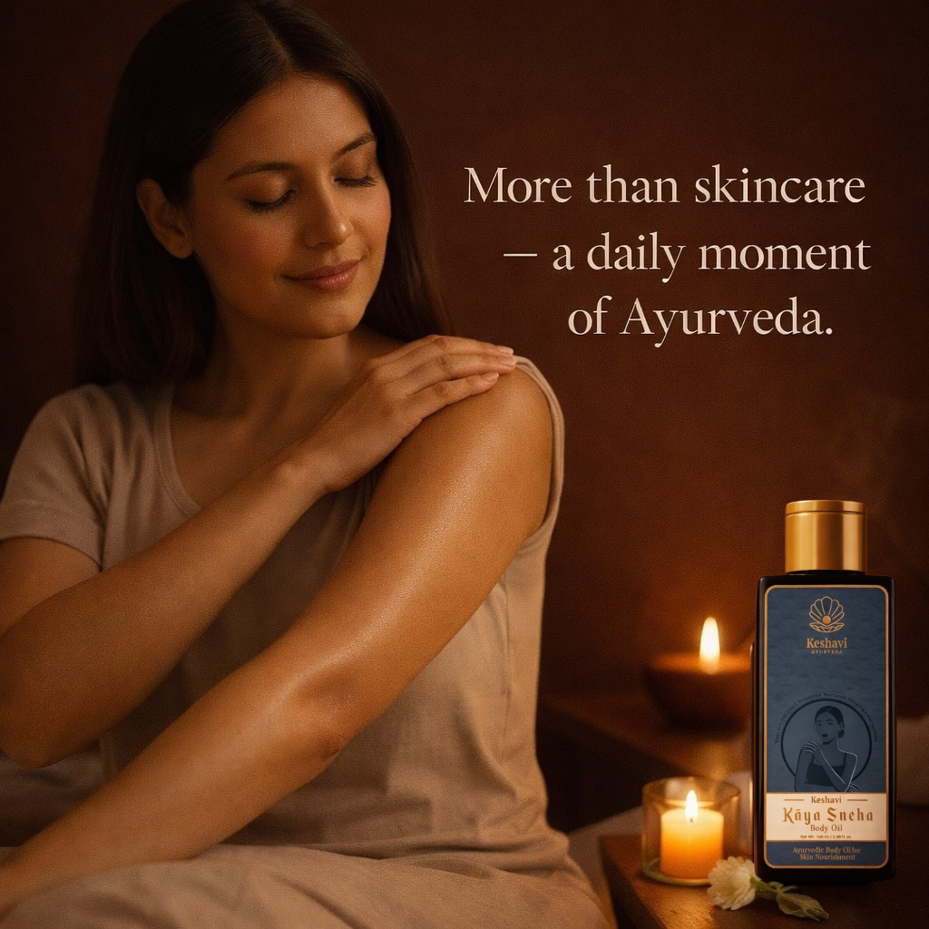 Kaya sneha — A deeply nourishing body oil for dry, dehydrated, and dull skin